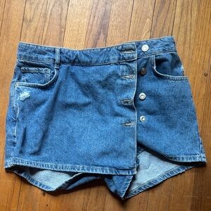 Zara Blue Denim Skort